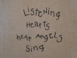 ... Listening Hearts Hear Angels Sing Quote by ElegantSeashore, $17.99