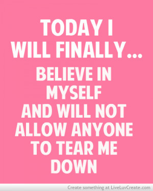 Will Believe In Myself
