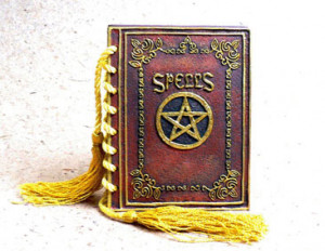 Barbie 's First Spellbook TM : Comes with its very own athame!