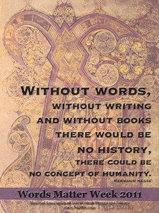 Words Matter Week 2011 poster from NAIWE.com