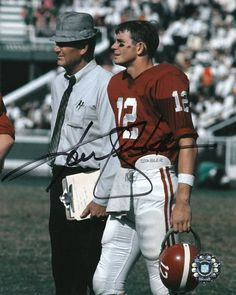 Coach Bryant in his famous Hounds Tooth Hat with Kenny Stabler More