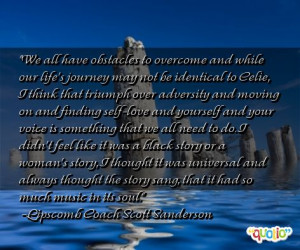 We all have obstacles to overcome and