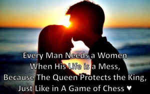 ... the queen protects the king just like in a game of chess