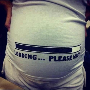 Baby Loading Please Wait Maternity Humor T Shirt | eBay