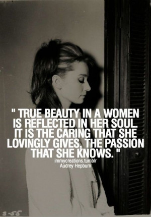 true beauty in a woman | audrey hepburn