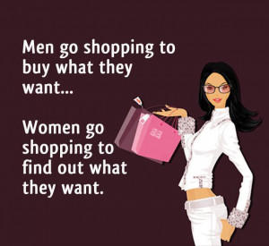 Difference between Men and Women in shopping –English Jokes