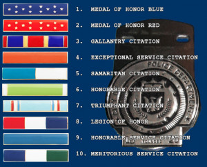 Police Commendation Bars and Ribbons