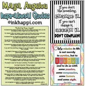 Maya Angelo quotes, inspirations, and free printables!