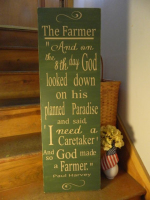 ... Paul Harvey 12x36 handmade wood sign, primitive country signs, quotes