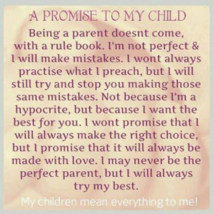 My Promise to you