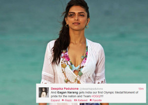 Deepika Padukone : And Gagan Narang gets India our first Olympic Medal ...