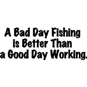EYE CANDY SIGNS A Bad Day Fishing...Fishing Wall Quotes Words Sayings ...