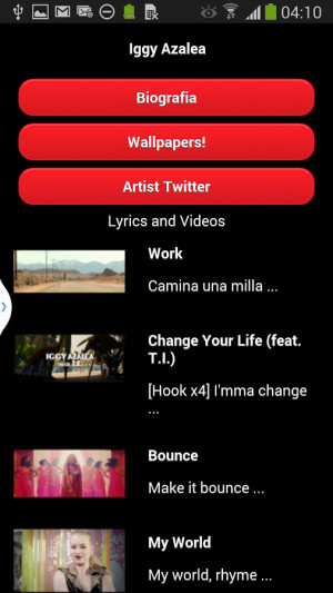 Iggy Azalea music & lyrics - screenshot