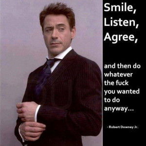 agree Mr. Robert Downey jr.
