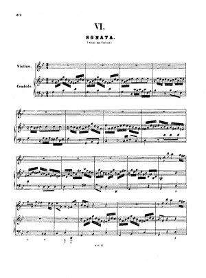 Violin Sonata in G minor, H.542.5 (Bach, Carl Philipp Emanuel ...