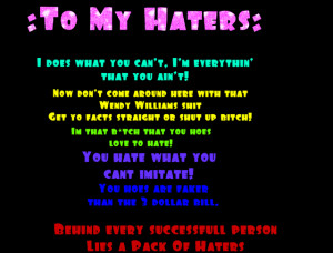 Letter To My Haters Pictures, Images and Photos
