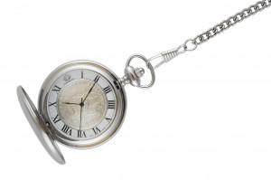 ... Pocket Collection Two Tone Case With Silver Florin And Raw 30cm chain