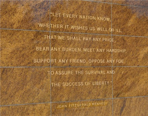 Description: Quotation on a wall at Soldier Field, Chicago, Illinois