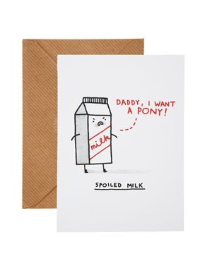 Ohh Deer Spoiled Milk Father's Day Card