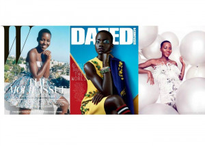 Dark-skin poster girl Lupita in covers – from W Magazine and Dazed ...