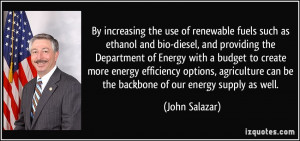 By increasing the use of renewable fuels such as ethanol and bio ...