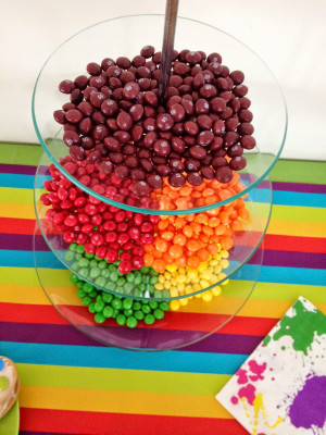Rainbow Art Craft Birthday Party Food for Toddlers