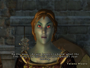 Typical Dark Elf Female.