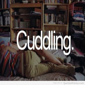 cuddling cute pretty love cozy Quotes
