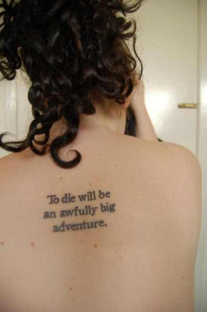 inspirational quote tattoo design