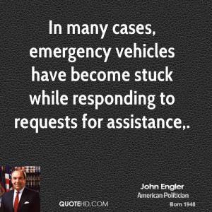 In many cases, emergency vehicles have become stuck while responding ...