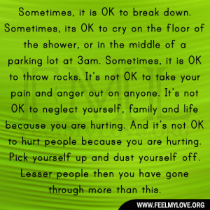 Pick yourself up and dust yourself off