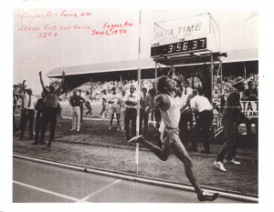 Steve Prefontaine's first sub 4 minute mile