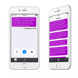 Inspirational Bible Verses for Messenger on iPhone