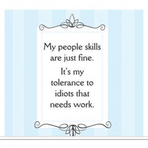 Funny people skills facebook status quote
