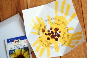 How To | Mother’s Day Sunflower Handprint Card