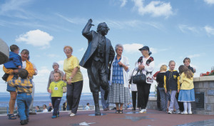 ... phrases celebrating british comedian eric morecambe, situated in