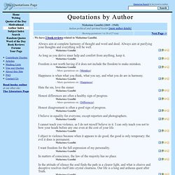 ... Gandhi As long as you derive inner help and comfort from anything