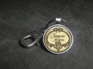 Gift For Husband Time Flies Quote Keychain For Son Time Goes By Fast ...