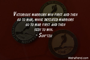 In reading the lives of great men, I found that the first victory they ...