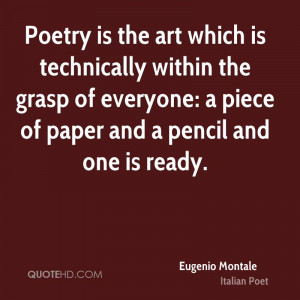 Eugenio Montale Poetry Quotes