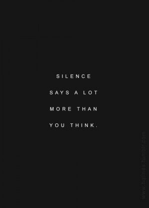 Silence Quotes