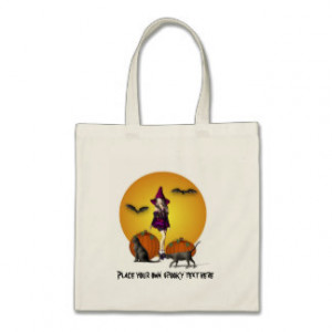 Cute halloween Witch Bag customize