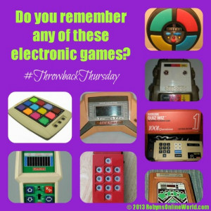 Electronic toys from my childhood – Throwback Thursday