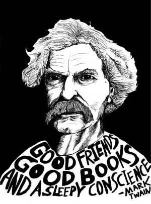 Mark Twain (Authors Series) by Ryan Sheffield. $15.00, via Etsy.