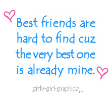 Cute Best Friend Quote: girly-girl-graphics