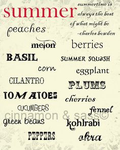 seasons, art prints, season fruit, fruits in season, seasonal fruits ...