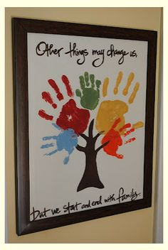 Amanda from Handprint and Footprint Art shared 10+ Handprint Family ...