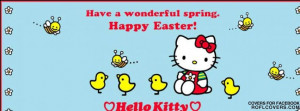 Holiday Events Happy Easter Baby Chicks Bees Spring Hello Kitty ...