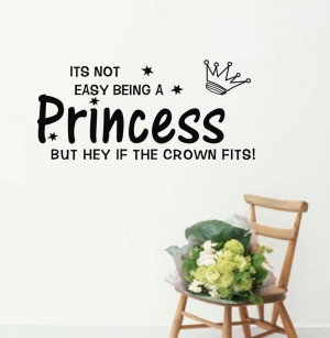 ... Easy-Being-A-Princess-Romantic-Warmly-Quotes-Vinyl-Living-Room-Wall
