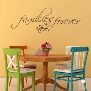 Wall Decal Quote Families are Forever Vinyl by singlestonestudios, $24 ...